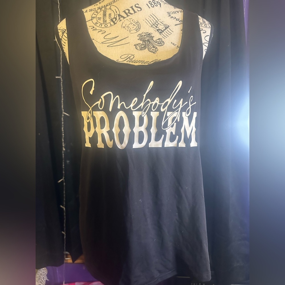 Black Graphic Women's Tank Top